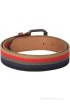 Kaizu Men Casual Multicolor Canvas, Genuine Leather Belt(Multicolor)